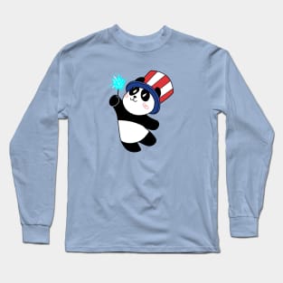 Patriotic Panda Long Sleeve T-Shirt